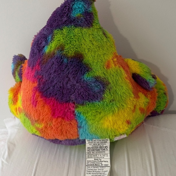 Justice 19 Inch Plush Stuffed Poopsie Poop Emoji Animsl Soft Sensory Tye Dye - Picture 3 of 3